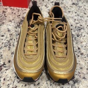 Nike Air Max 97 QS Gold and Black Sneakers
